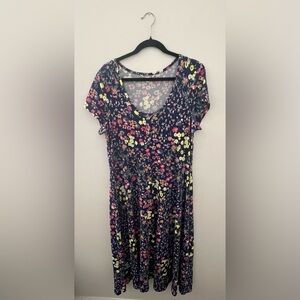 Floral Short Sleeve Dress